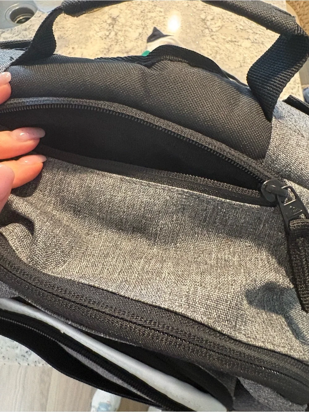 Quiksilver Gray Textured Everyday Backpack